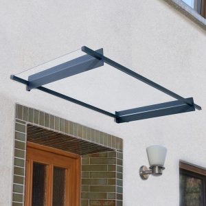 Palram Canopia Nancy 1500 Grey Door Canopy by Buy Sheds Direct