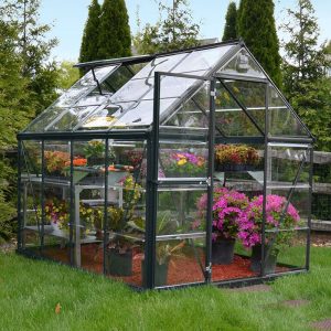 6â x 8â Palram Canopia Harmony Walk In Grey Polycarbonate Greenhouse (1.85m x 2.47m) by Buy Sheds Direct