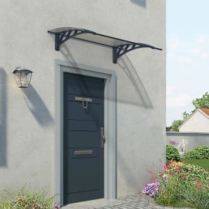 Palram Canopia Neo 1180 Grey Twinwall Door Canopy by Buy Sheds Direct