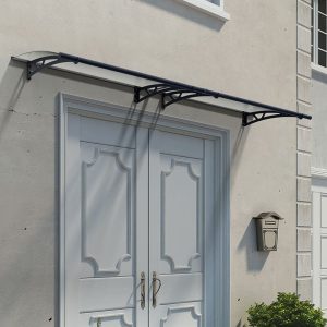 10' x 3' Palram Canopia Altair 3000 Grey Door Canopy (3.02m x 0.92m) by Buy Sheds Direct