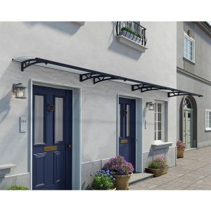 15' x 3' Palram Canopia Altair 4500 Grey Door Canopy (4.54m x 0.92m) by Buy Sheds Direct