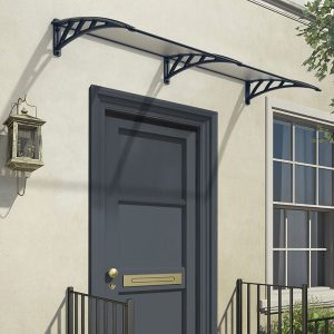 Palram Canopia Neo 2360 Grey Twinwall Door Canopy by Buy Sheds Direct