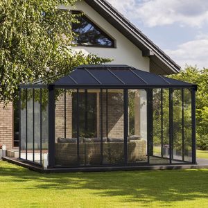 10' x 15' Palram Canopia Ledro 4300 Enclosed Gazebo (2.96m x 4.3m) by Buy Sheds Direct