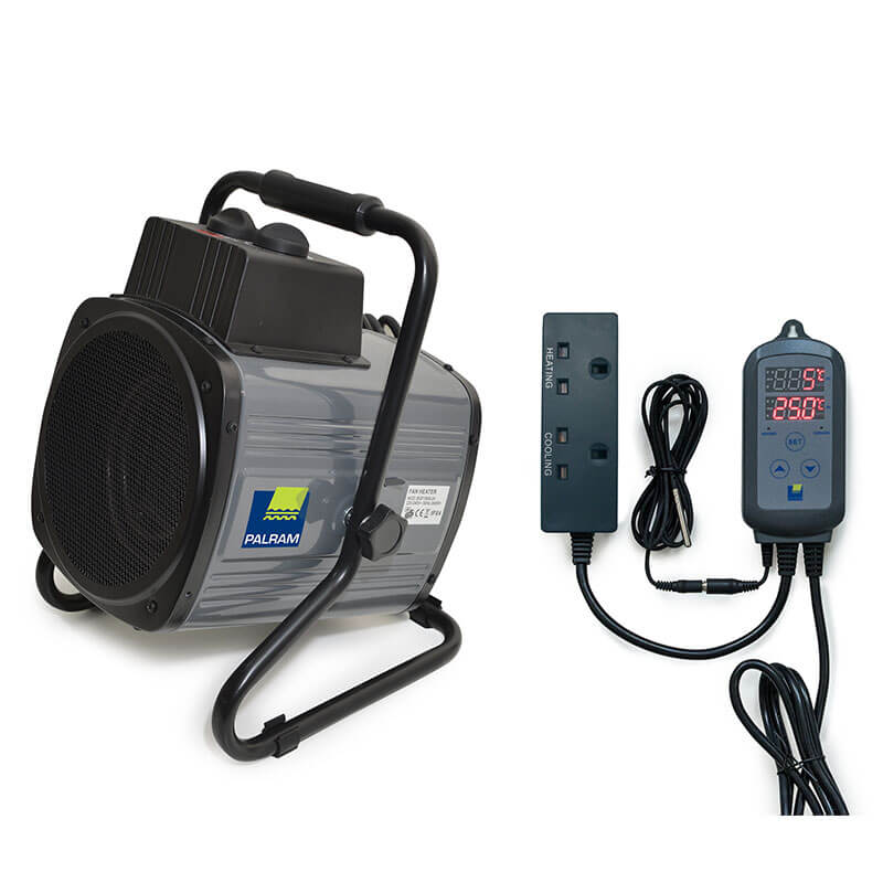 Palram Canopia Portable Fan Greenhouse Heater with Digital Thermostat by Buy Sheds Direct