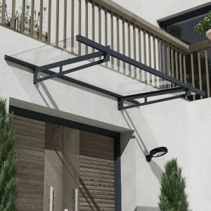 Palram Canopia Bremen 2050 Grey Clear Door Canopy by Buy Sheds Direct