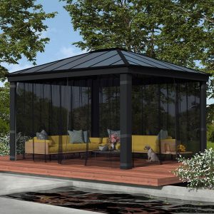 Palram Canopia Gazebo Netting Set for Dallas 4300 Garden Gazebo by Buy Sheds Direct