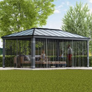 Palram Canopia Gazebo Netting Set for Dallas 6100 Garden Gazebo by Buy Sheds Direct
