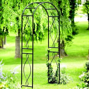 Panacea Curve Metal Garden Arch 7'5 x 3'2 by Buy Sheds Direct
