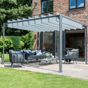 12' x 10' Garden Must Haves Pandora Leaf Adjustable Garden Gazebo (3.6m x 3m) by Buy Sheds Direct