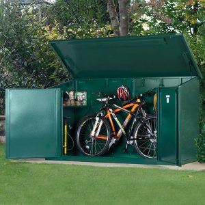 7'7 x 3'4 Asgard Access Premium Electric Bike Shed (2.3m x 1.05m) by Buy Sheds Direct