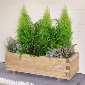 Forest Agen Wooden Garden Planter 3'x1' (0.9x0.3m) by Buy Sheds Direct