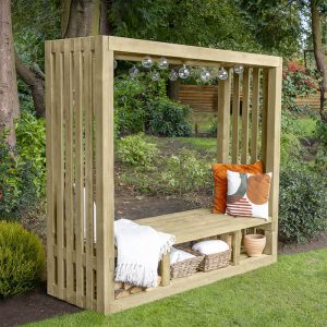 Forest Amalfi Wooden Garden Arbour Seat 6'1 x 2'3 (1.85m x 0.68m) by Buy Sheds Direct