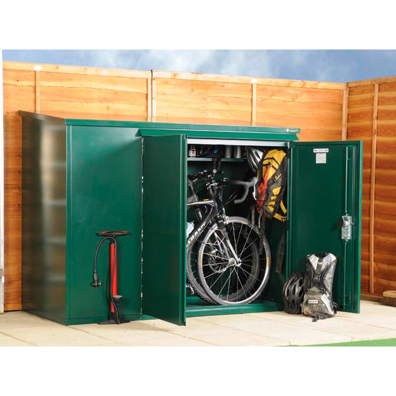 6' x 3' Asgard Addition Premium Metal Bike Shed (1.8m x 0.9m) by Buy Sheds Direct