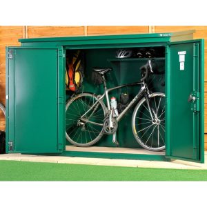6' x 3' Asgard Annexe Police Approved Metal Bike Shed (1.83m x 0.92m) by Buy Sheds Direct