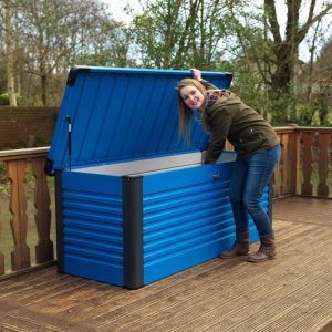4x2 Trimetals Blue Protect.a.Box - Premium Metal Garden Storage by Buy Sheds Direct