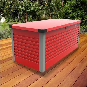 4x2 Trimetals Red Protect.a.box - Premium Metal Garden Storage by Buy Sheds Direct