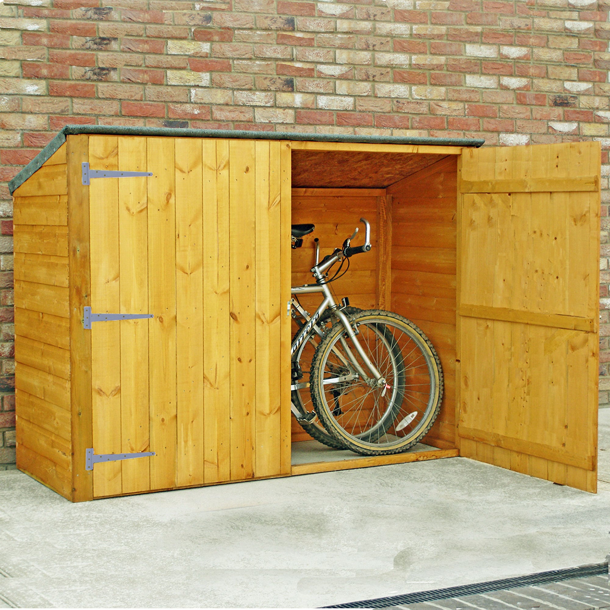 6' x 2'6 Shire Wooden Bike Shed & Garden Storage - No Floor by Buy Sheds Direct