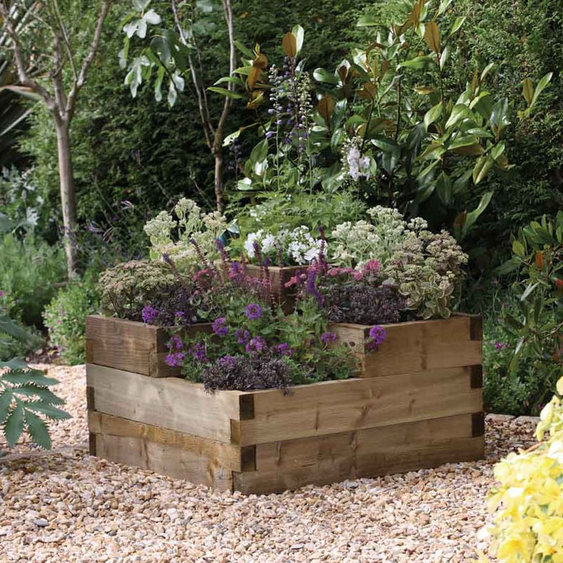 Forest Caledonian Tiered Raised Bed 3'x3' (0.9x0.9m) by Buy Sheds Direct