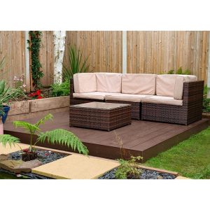 Forest 8' x 8' Composite Decking Kit - Brown (2.4m x 2.4m) by Buy Sheds Direct