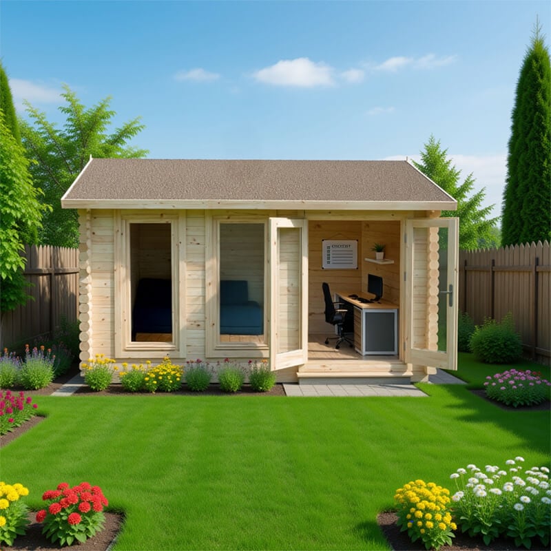 Forest Chiltern 4m x 3m Log Cabin (34mm) - Double Glazed by Buy Sheds Direct