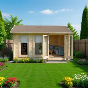 Forest Chiltern 4m x 3m Log Cabin (34mm) - Single Glazed by Buy Sheds Direct