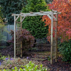 Forest Classic Flat Top Wooden Garden Pergola Arch 6'11 x 2'4 by Buy Sheds Direct