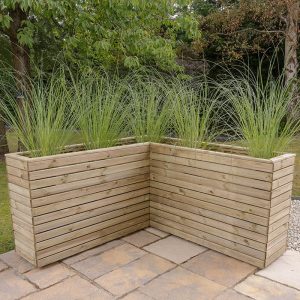 5'3 x 5'3 Forest Linear Corner Wooden Planter (1.6m x 1.6m) by Buy Sheds Direct