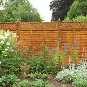 Forest 6' x 1' Diamond Lattice Trellis Fence Topper (1.83m x 0.3m) by Buy Sheds Direct