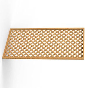Forest 6' x 3' Diamond Lattice Trellis Fence Topper (1.83m x 0.9m) by Buy Sheds Direct