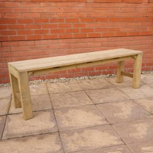 Forest Wooden Garden Dining Bench 5'2 x 1'2 (1.59m x 0.36m) by Buy Sheds Direct