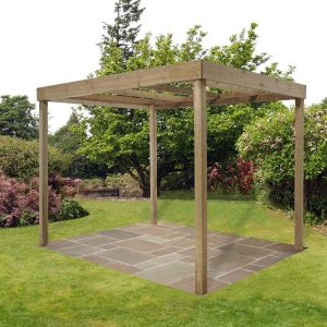 Forest Dining Wooden Garden Pergola Kit 10'x8' by Buy Sheds Direct