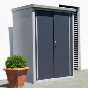 4'5 x 3'2 Trimetals Guardian D43 Metal Storage Shed (1.36m x 0.98m) by Buy Sheds Direct