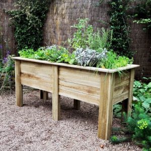 Forest Large Deep Root Wooden Garden Planter 6'x2' (1.8x0.6m) by Buy Sheds Direct