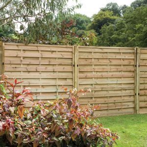 Forest 6' x 6' Europa Plain Pressure Treated Decorative Fence Panel (1.8m x 1.8m) by Buy Sheds Direct