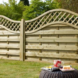Forest 6' x 3' Pressure Treated Prague Decorative Europa Fence Panel (1.8m x 0.9m) by Buy Sheds Direct