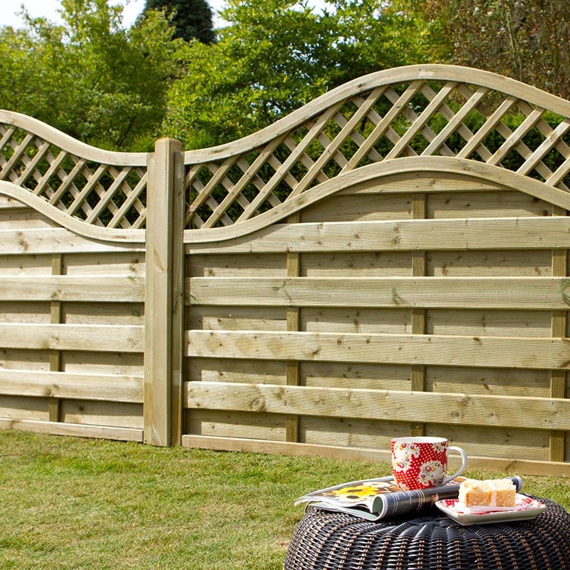 Forest 6' x 3' Pressure Treated Prague Decorative Europa Fence Panel (1.8m x 0.9m) by Buy Sheds Direct