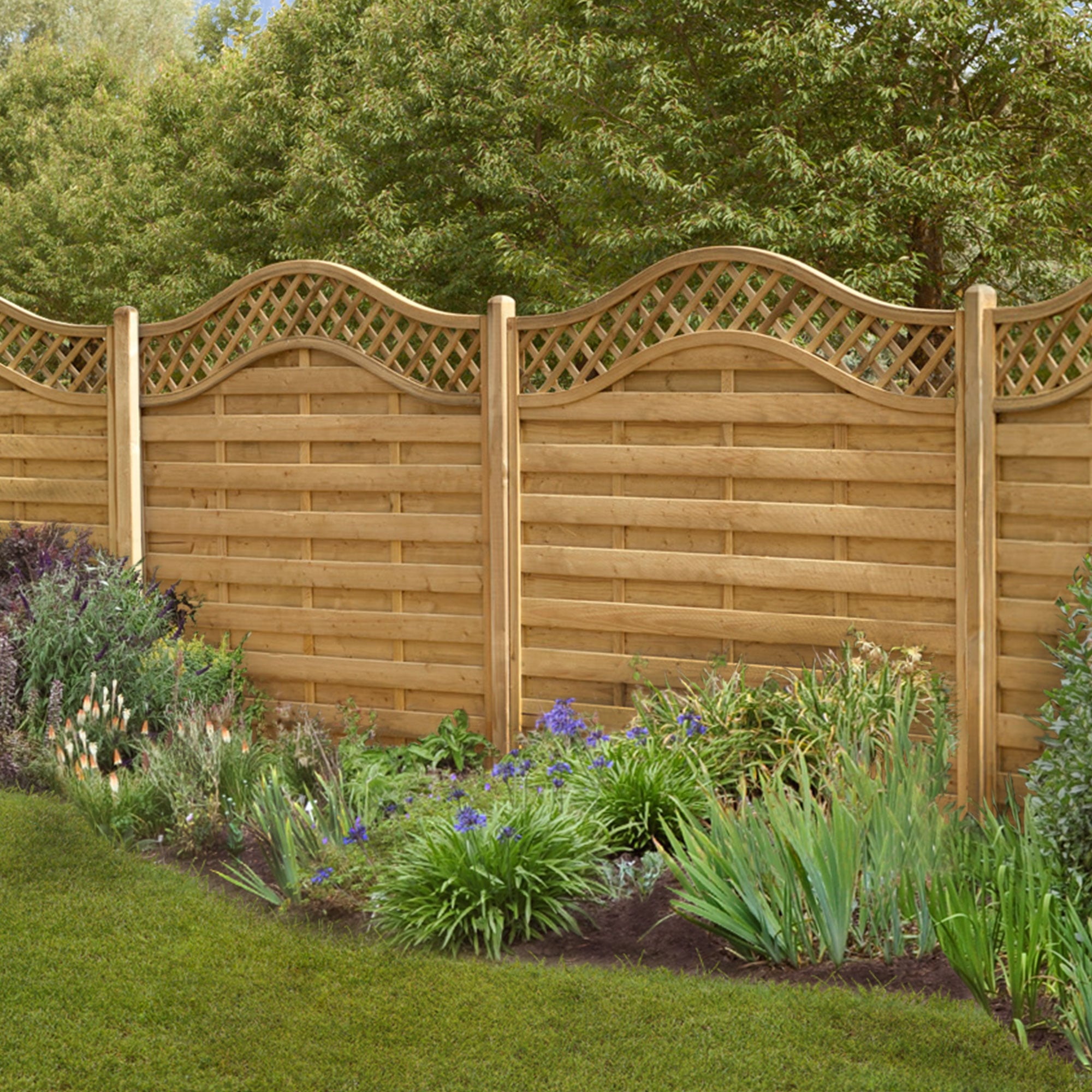 Forest 6' x 6' Paloma Decorative Fence Panel (Europa Prague) - 1.8m x 1.8m by Buy Sheds Direct