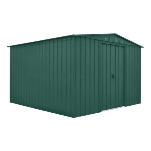 10' x 10' Globel Heritage Green Apex Metal Shed (3.08m x 3.10m) by Buy Sheds Direct