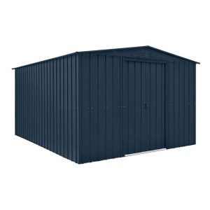 10' x 12' Globel Anthracite Grey Apex Metal Shed (3.08m x 3.72m) by Buy Sheds Direct