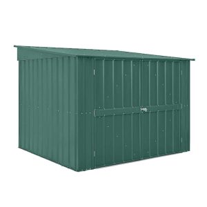 6' x 6' Globel Heritage Green Metal Bike Shed (2.12m x 2.00m) by Buy Sheds Direct