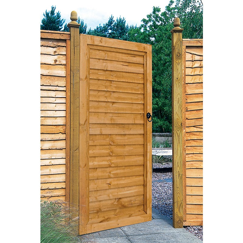 Forest 3' x 6' Wooden Lap Side Garden Gate (0.91m x 1.83m) by Buy Sheds Direct