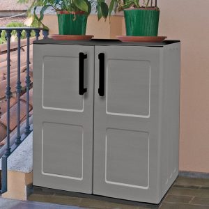 2'2 x 1'2 Shire Mid Plastic Garden Storage Cupboard with Shelves (0.68m x 0.37m) by Buy Sheds Direct