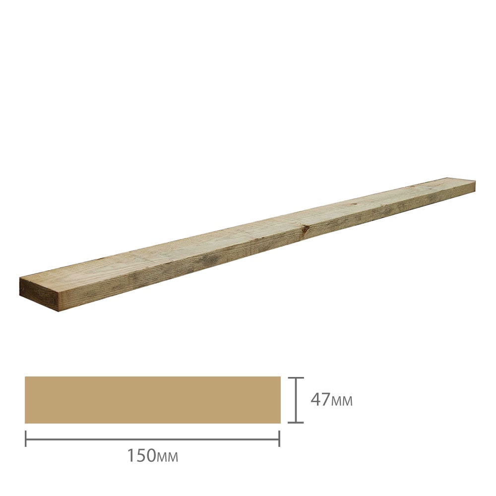 Forest Deck Joist (47mm x 150mm x 2400mm) Pack of 5 by Buy Sheds Direct