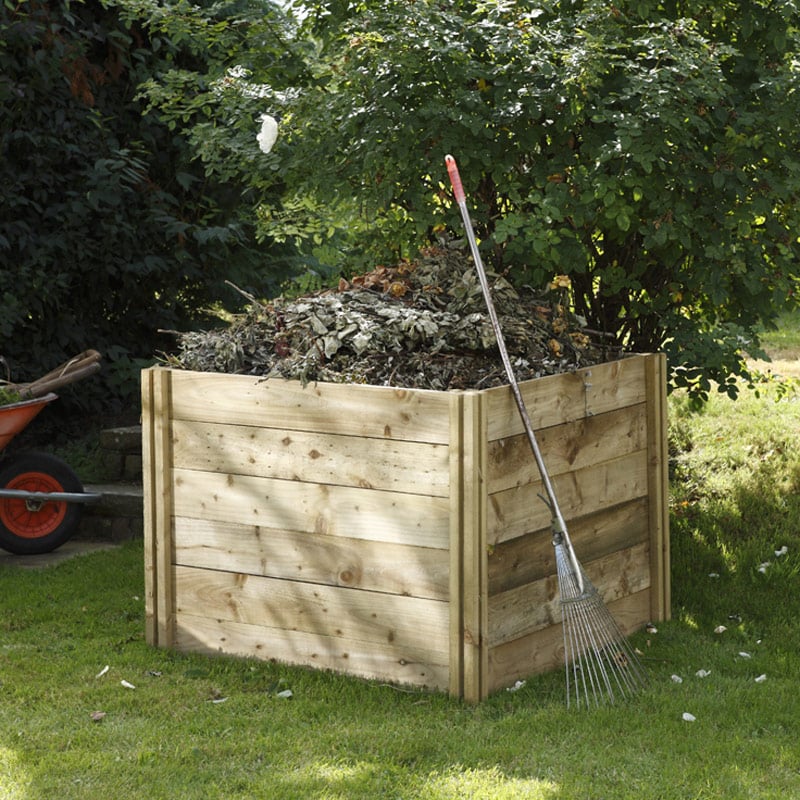 Forest Slot Down Wooden Compost Bin (1.06x1.06m) by Buy Sheds Direct