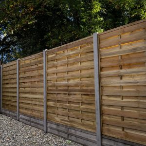 Forest 6' x 6' Pressure Treated Decorative Flat Top Fence Panel (1.8m x 1.8m) by Buy Sheds Direct