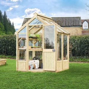 6' x 5' Forest Vale Modular Wooden Greenhouse (2m x 1.69m) - Installation Included by Buy Sheds Direct