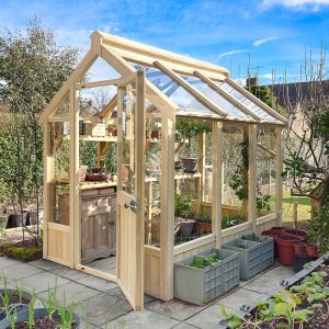 8' x 6' Forest Vale Modular Wooden Greenhouse (2.48m x 2m) - Installation Included by Buy Sheds Direct