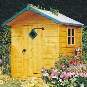 4' x 4' Shire Hide Kids Wooden Playhouse (1.19m x 1.19m) by Buy Sheds Direct