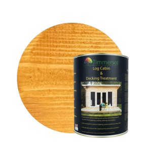 Timmersol Honey Blushed Oak Log Cabin & Decking Treatment (5 Litres) by Buy Sheds Direct