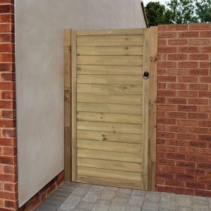 Forest 3' x 6' Horizontal Tongue and Groove Pressure Treated Wooden Side Garden Gate by Buy Sheds Direct